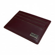 Brown leather cardholder with 'Horse' branding on a white background