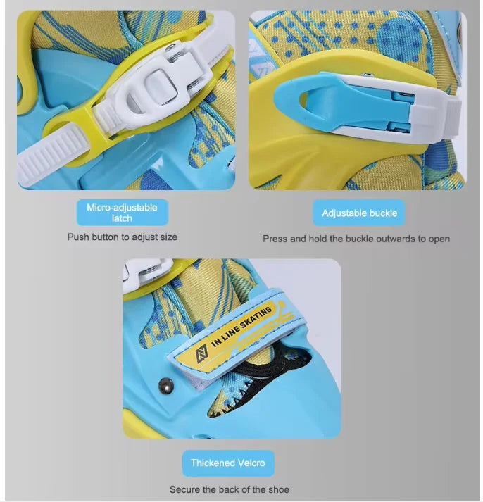 Adjustable Inline Roller Skates Slalom Freestyle