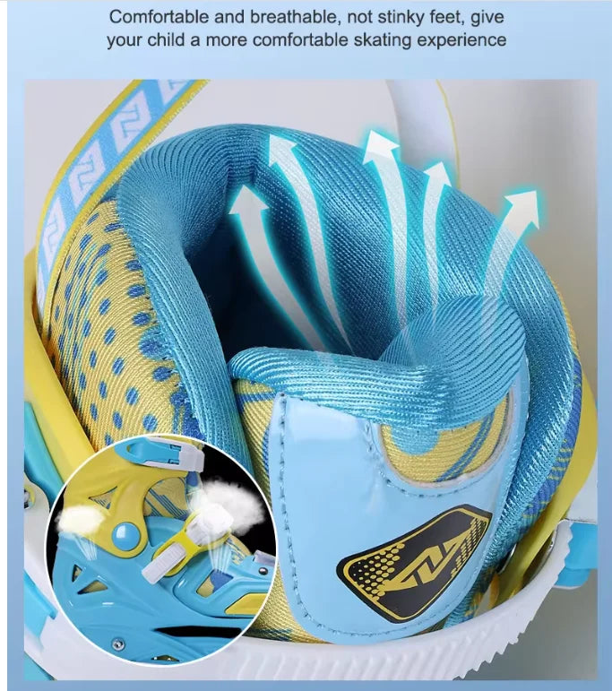 Adjustable Inline Roller Skates Slalom Freestyle