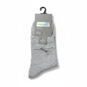 Fang Feilu Men Fashion Casual Crew Socks Soft Breathable Cotton Blend Grey Single Pair