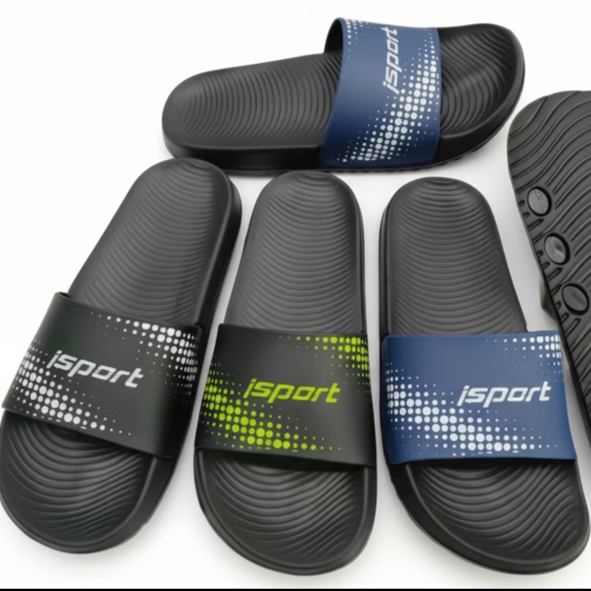 Black slides with 'isport' branding on a white background