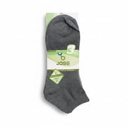 Gray ankle sock with JOSS label on a store shelf