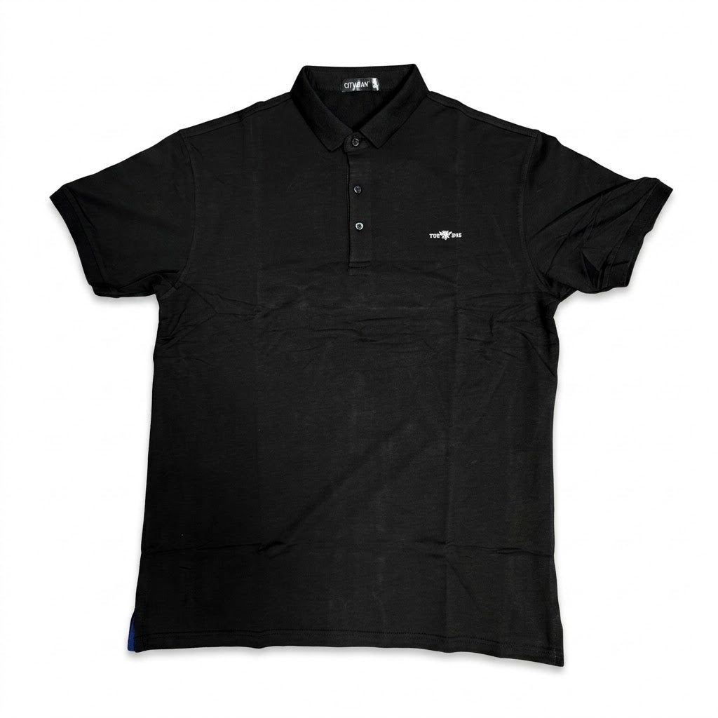 CITY MAN Men's TUE DES Bee Embroidered Polo Shirt