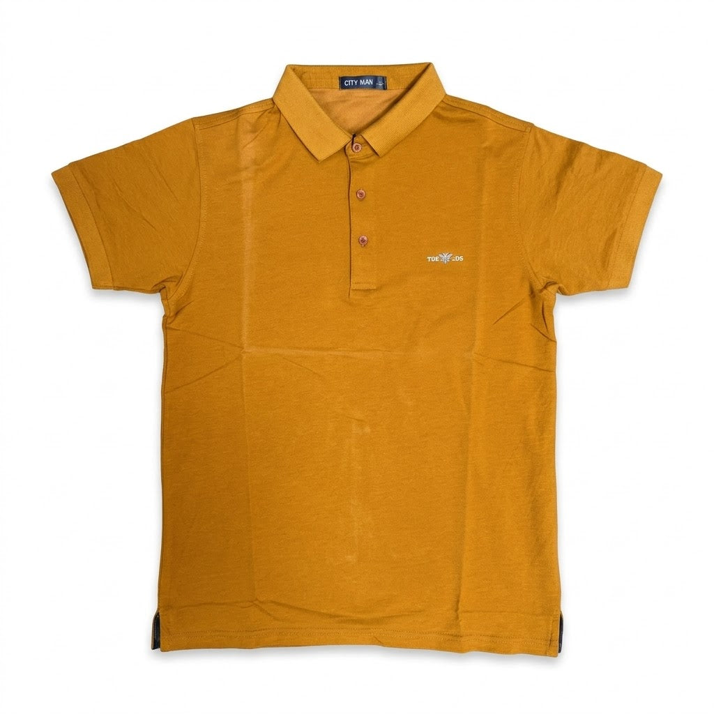 CITY MAN Men's TUE DES Bee Embroidered Polo Shirt