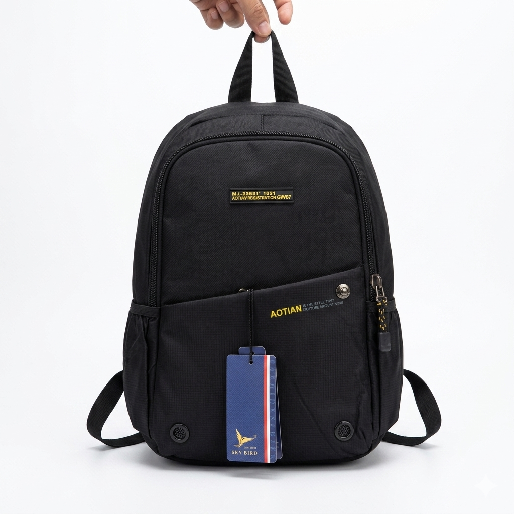 Aotian Unisex Casual Backpack Water Resistant Lightweight Travel Daypack with Anti Theft Back Pocket