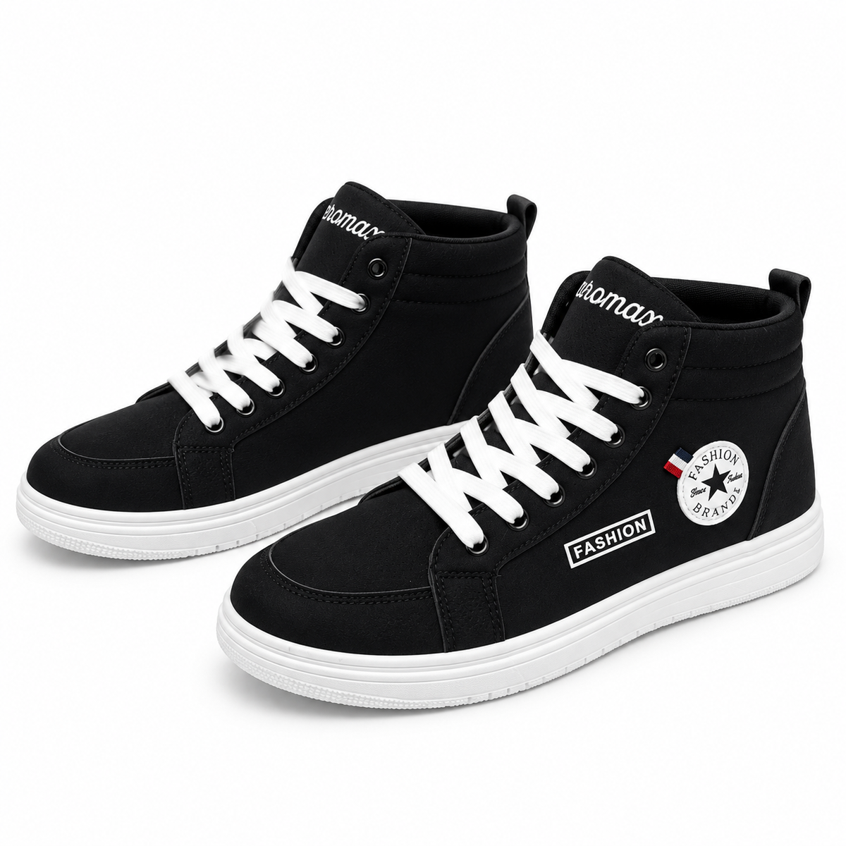 Men's Star Badge High-Top Sneakers