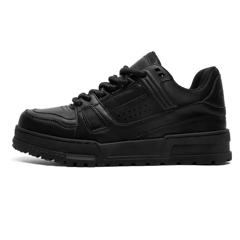 Black sneaker on a white background