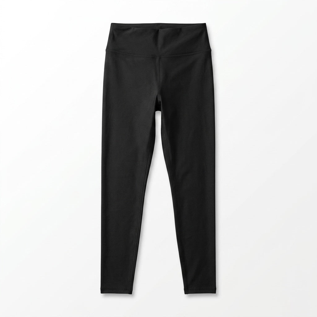 Black leggings on a white background