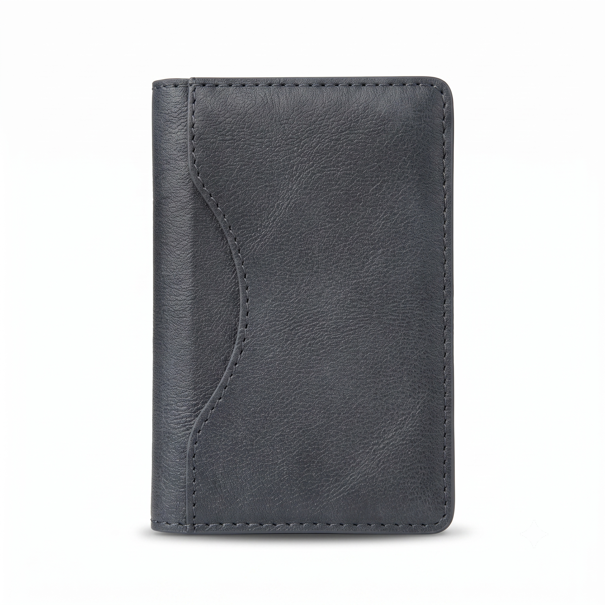 Magnetic Leather Tri Fold Card Holder Wallet