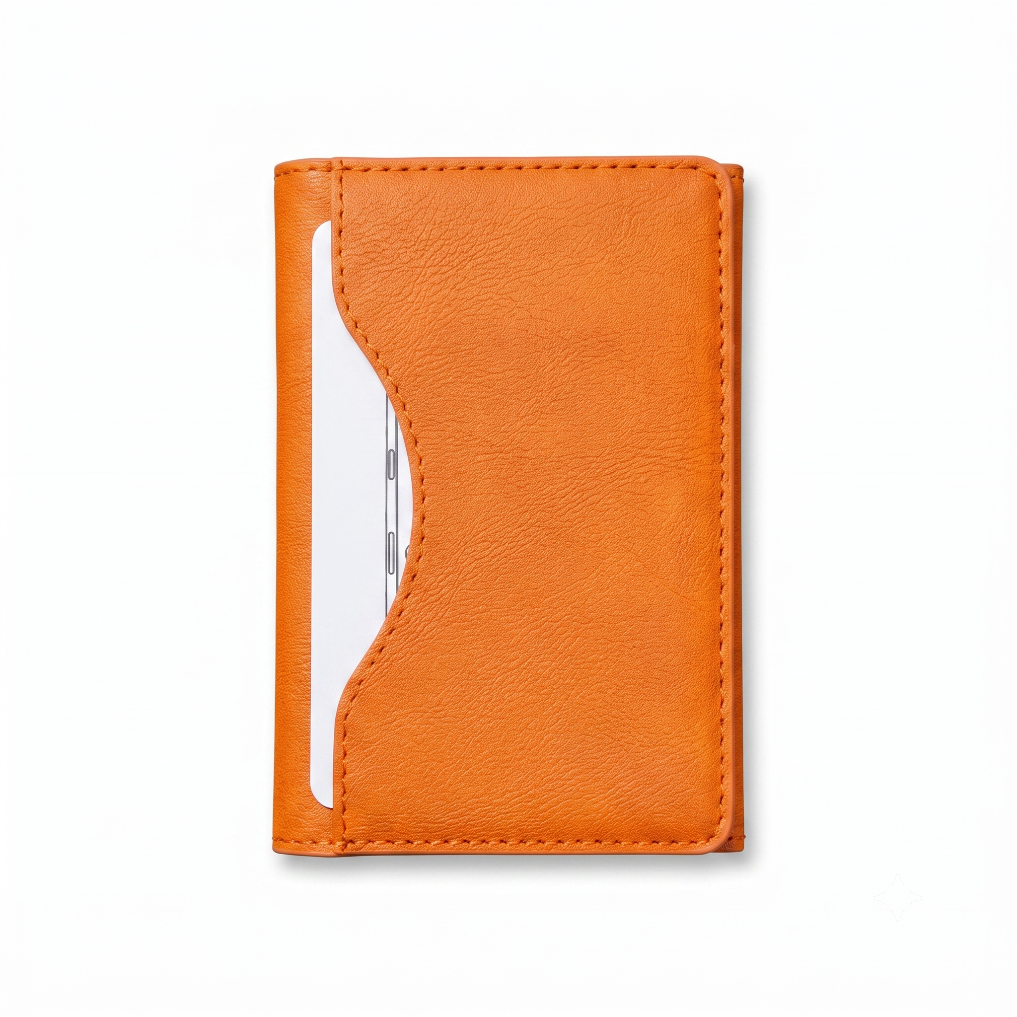 Magnetic Leather Tri Fold Card Holder Wallet