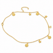 Women's Gold-Tone Seashell & Starfish Hip Chain