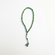 Classic Emerald Green Misbaha with Silver Tassel