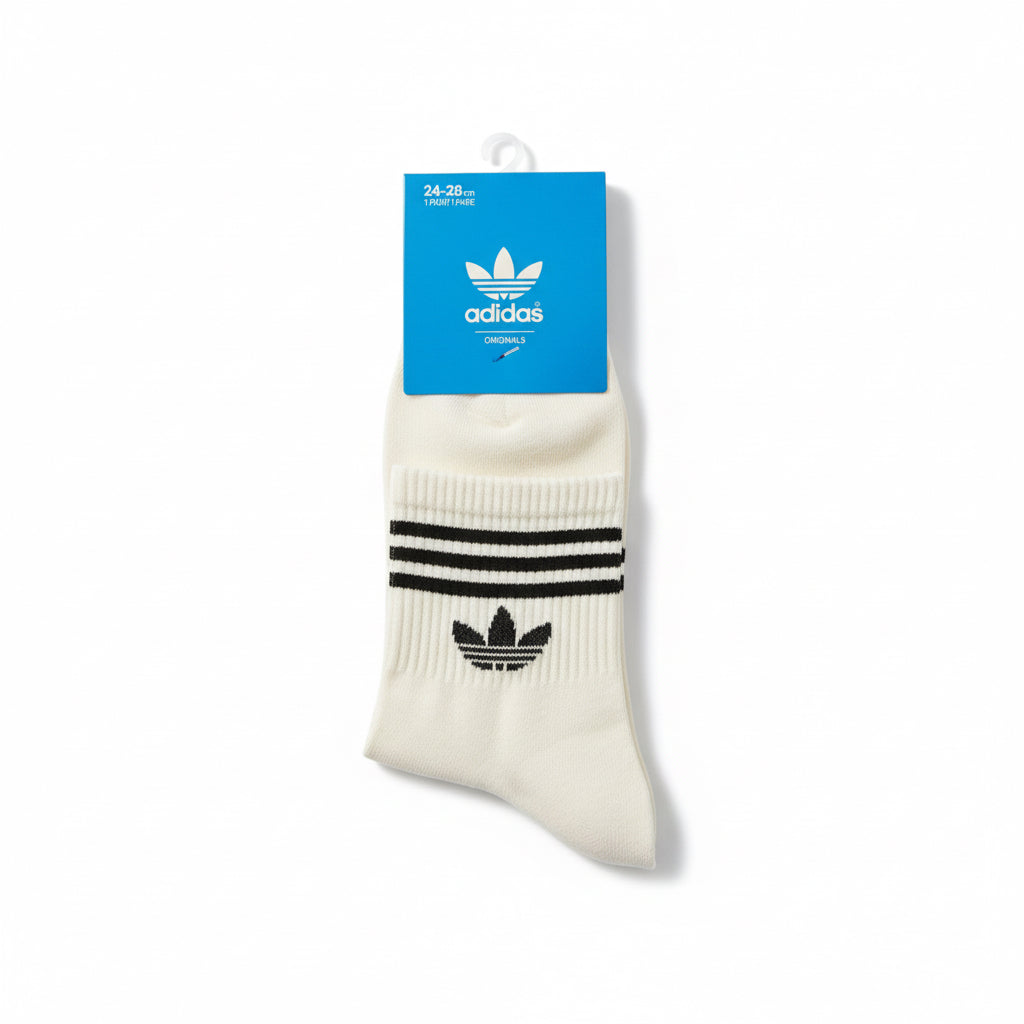 Classic 3-Stripe Crew Socks - Retro Athletic Style