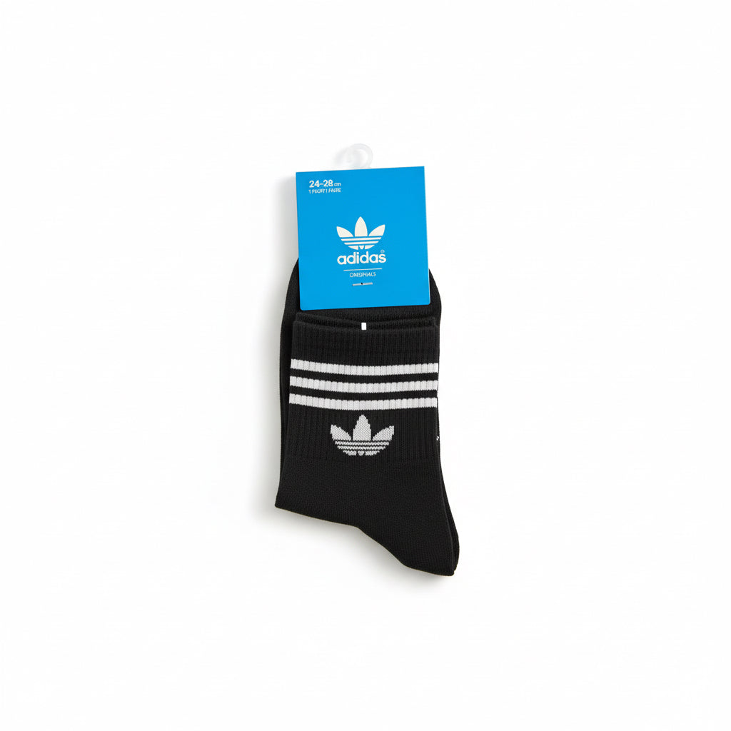 Classic 3-Stripe Crew Socks - Retro Athletic Style