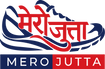 Logo of Mero Jutta with red and blue design on a white background