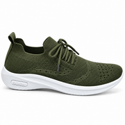 Men’s Breathable Knitted Lace-Up Casual Sneakers