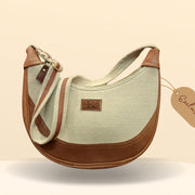 SANBA COLLECTION Moon Bag - Crescent Shape - Sustainable Fashion Nepal