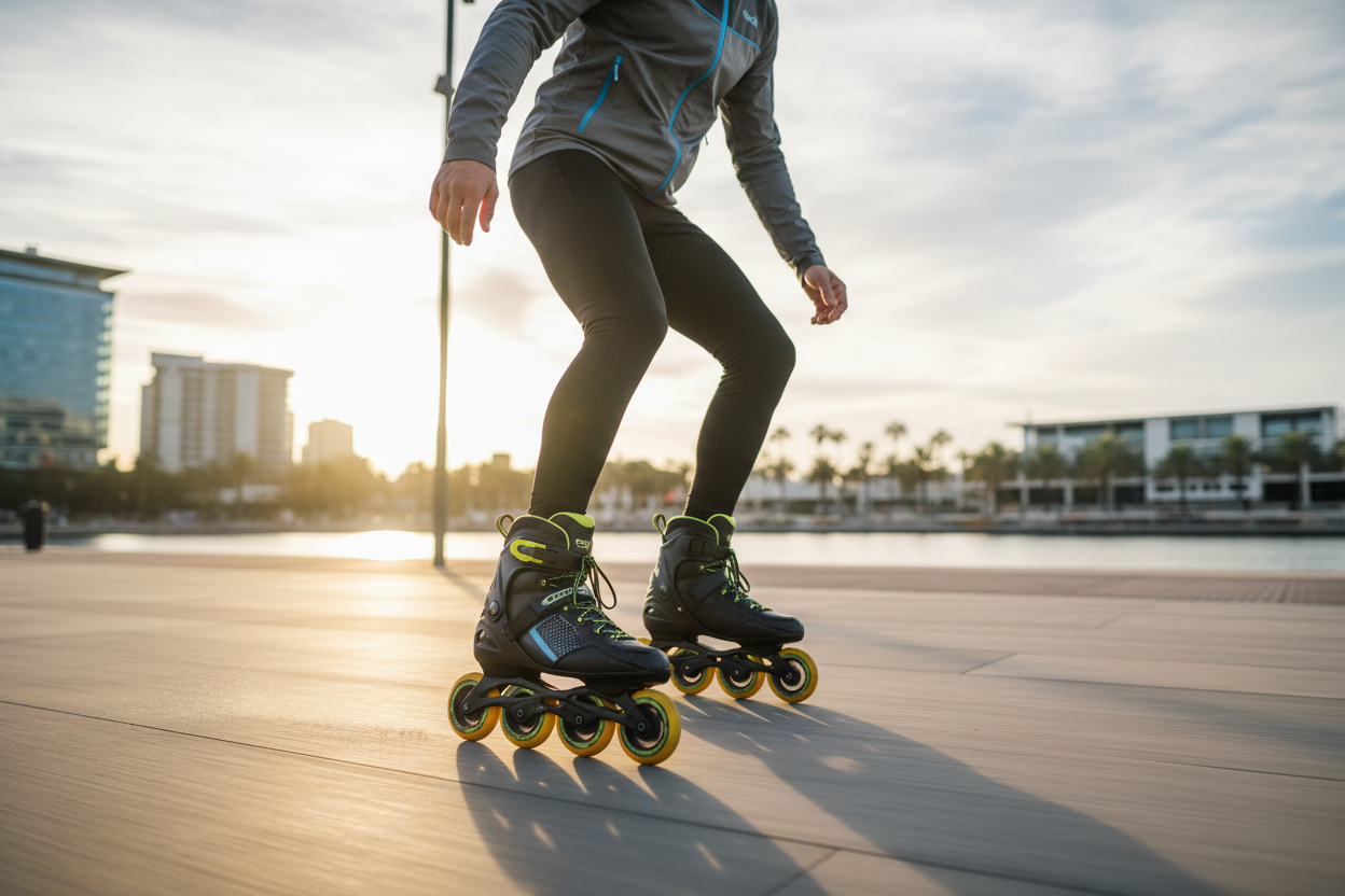 generate lifestyle photo for inline skates collection