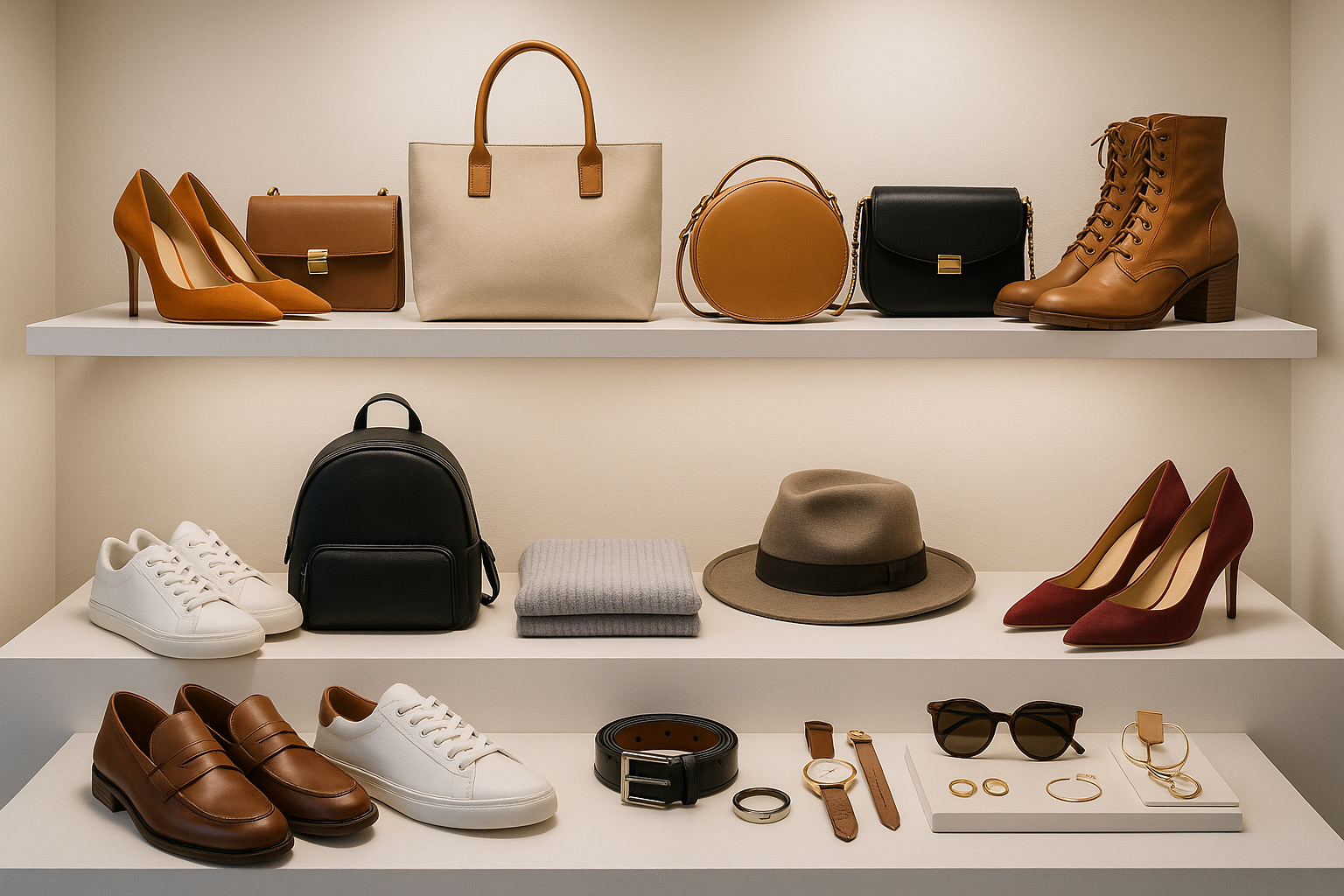 Men, women, footwear, bags and accessoreis collection