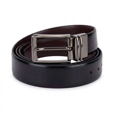 Men's Reversible Leather Pin Buckle Belt