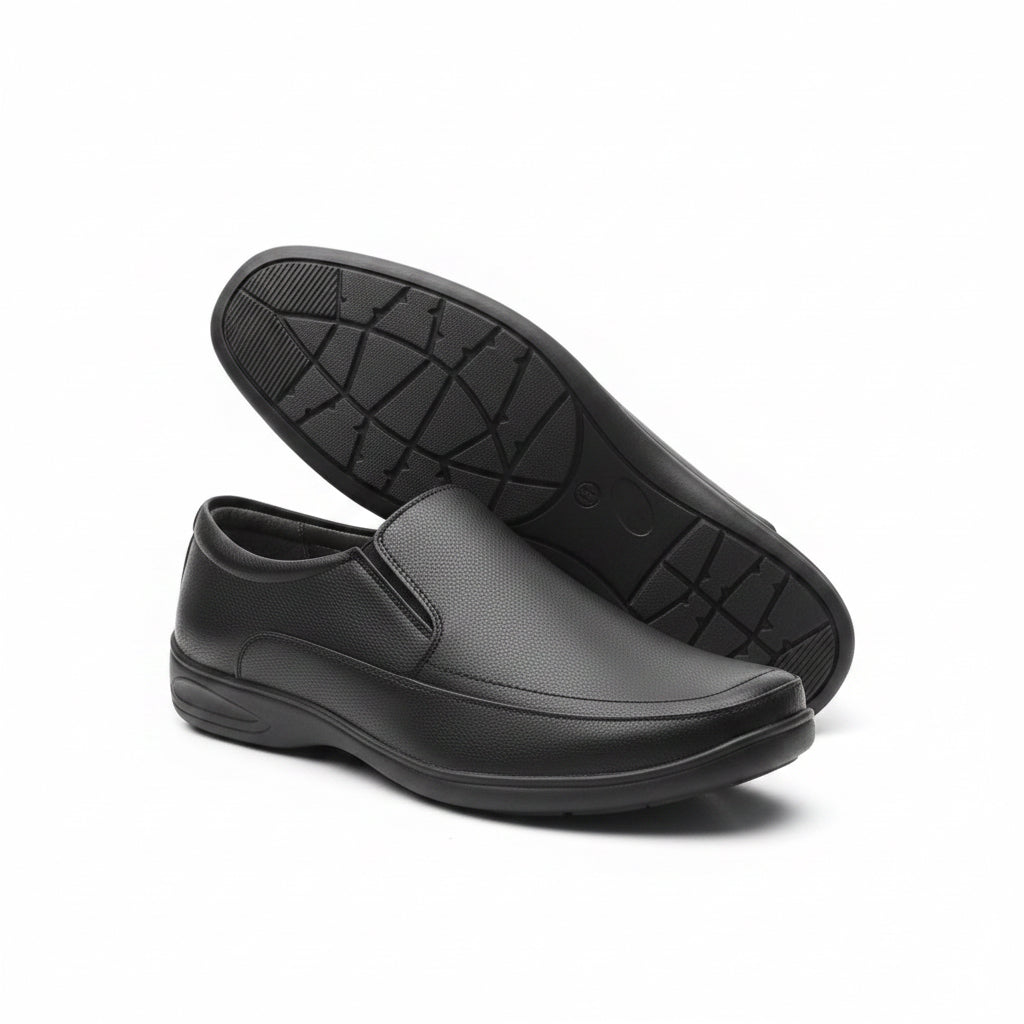 Classic Black Casual Shoes for Men suitable for everyday casual wear