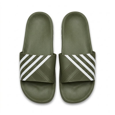 Striped Strap Casual Slide Sandals