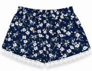 womens-navy-floral-lounge-shorts-back